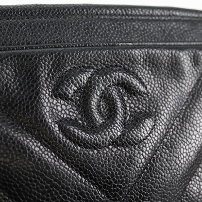 Chanel Camera, Black, Leather, shoulder