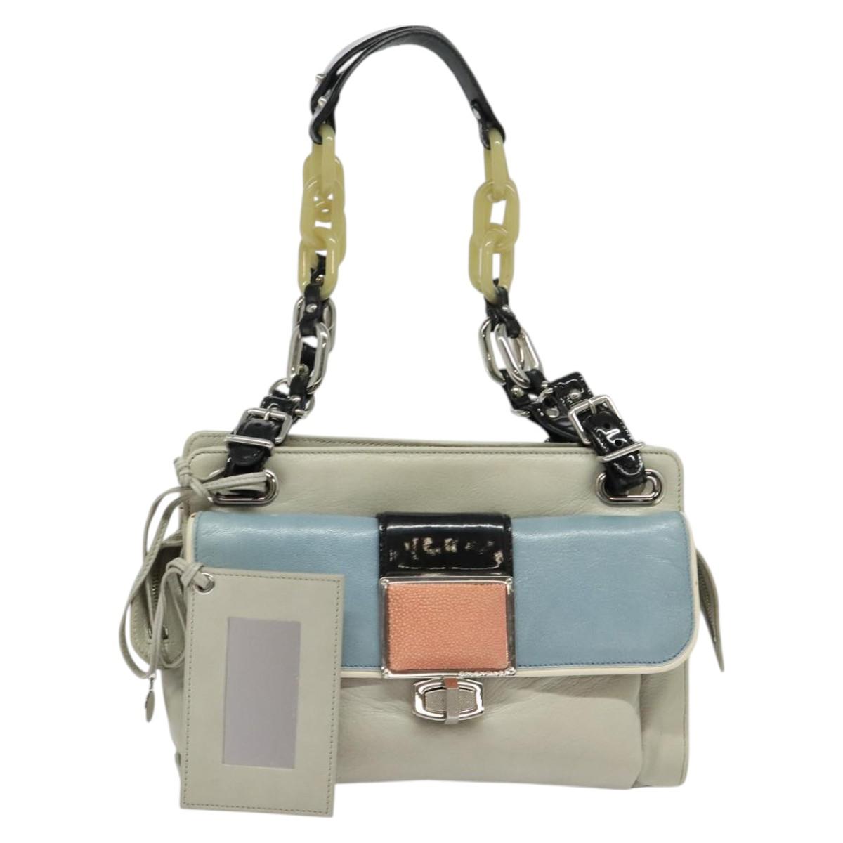 Balenciaga, Grey, Leather, shoulder