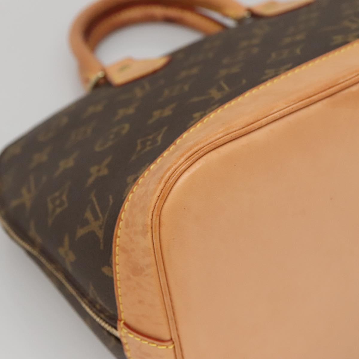 Louis Vuitton Alma, Brown, Canvas, handbag