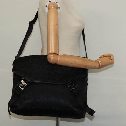 Versace, Black, Canvas, shoulder