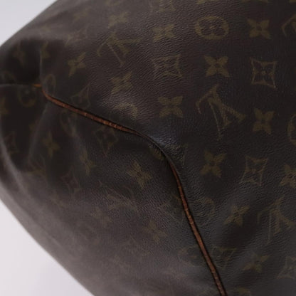 Louis Vuitton Keepall 55, Brown, Canvas, travel