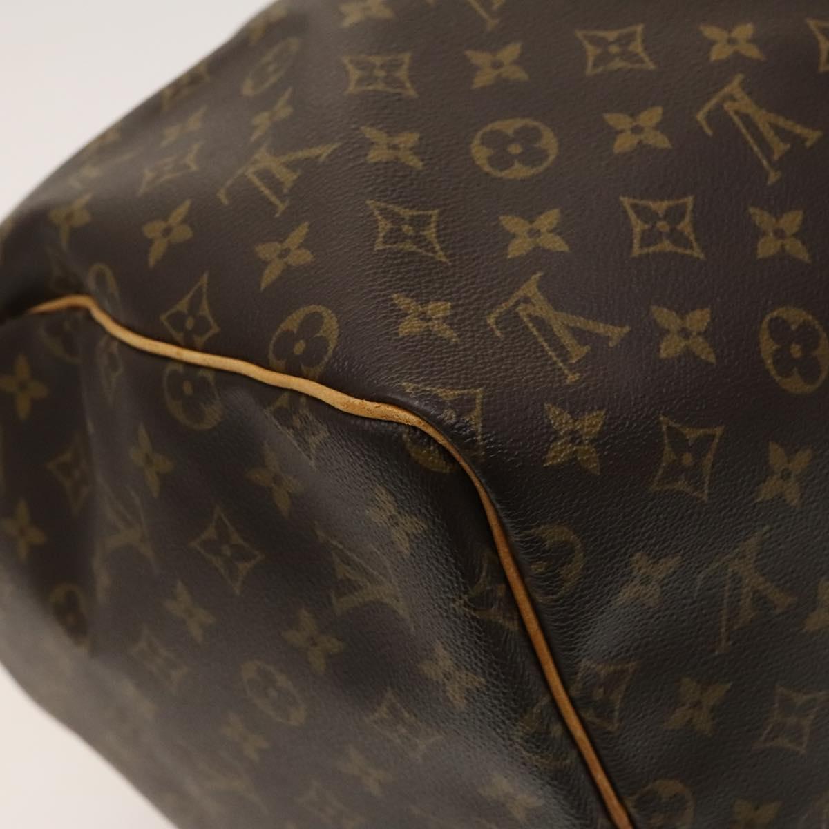 Louis Vuitton Keepall 55, Brown, Canvas, travel