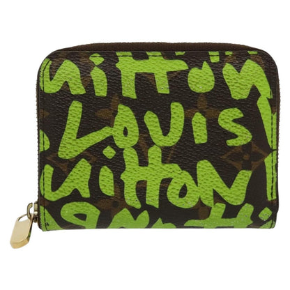 Louis Vuitton Zippy coin purse, Green, Canvas, wallet