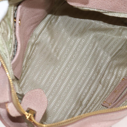Prada Vitello, Pink, Leather, handbag