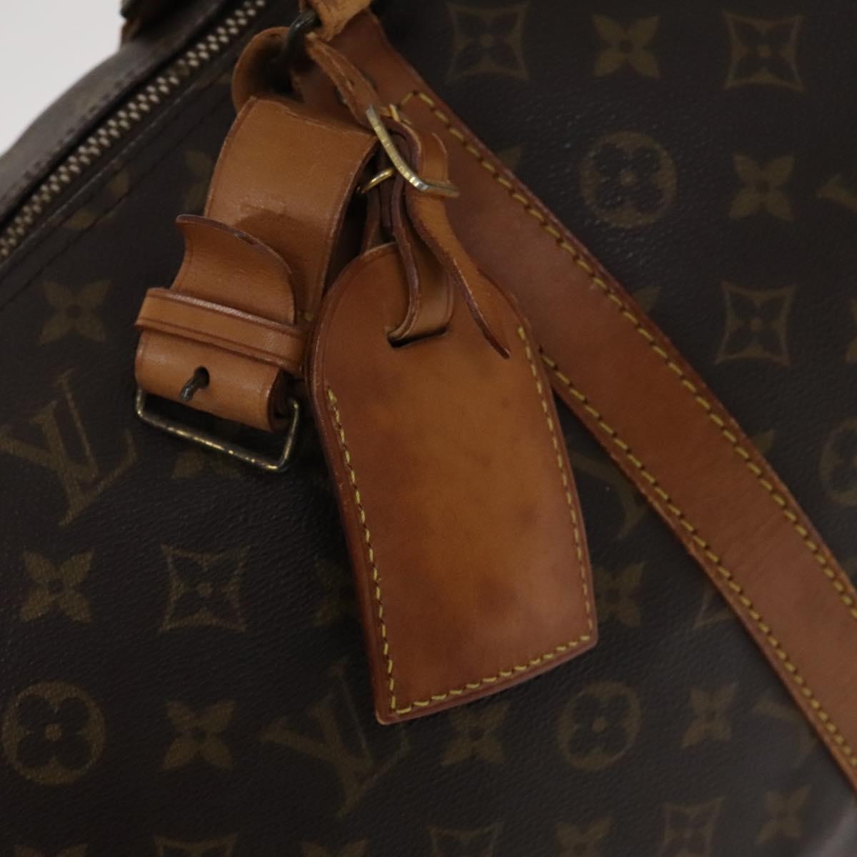 Louis Vuitton Keepall 55, Brown, Canvas, travel