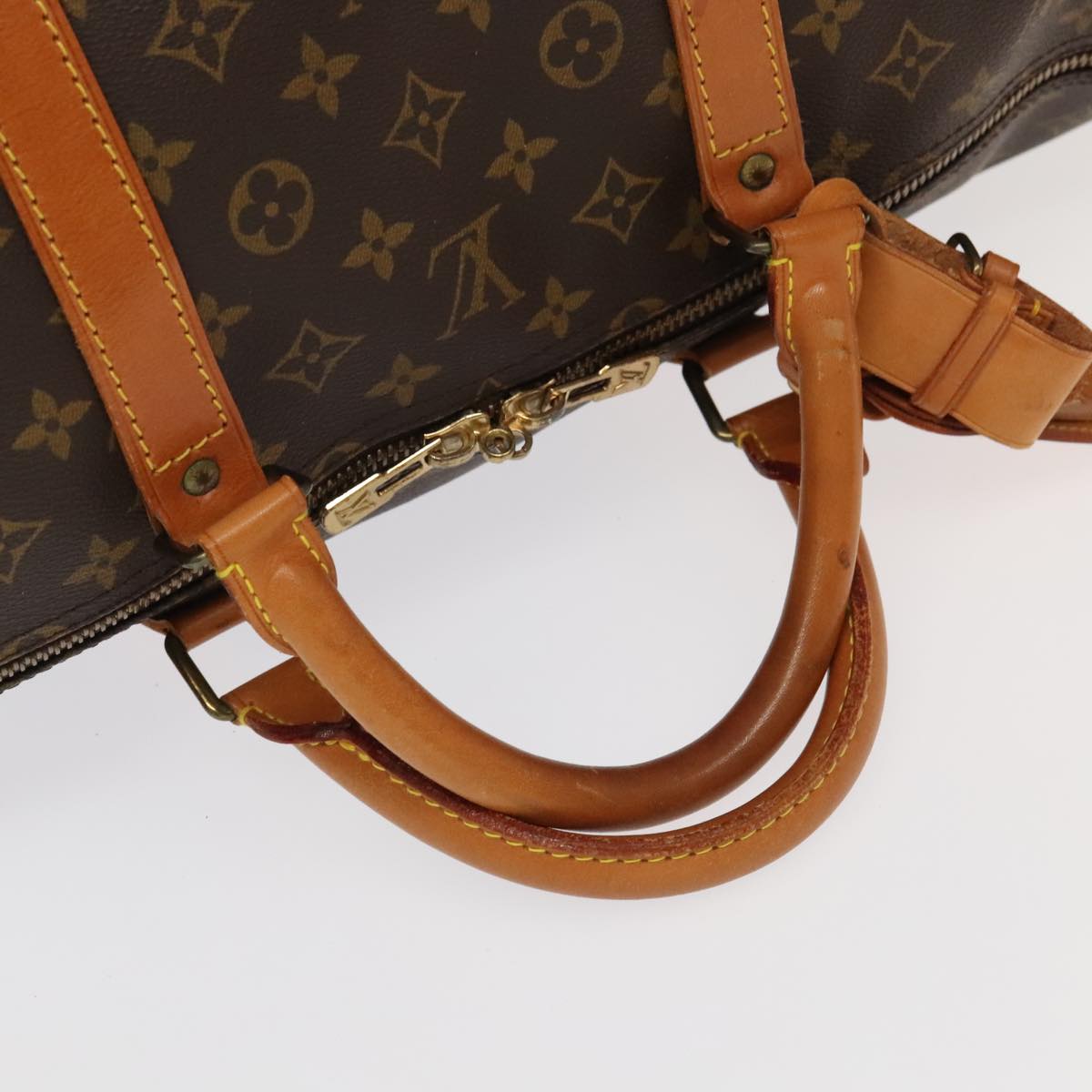 Louis Vuitton Keepall 60, Brown, Canvas, travel