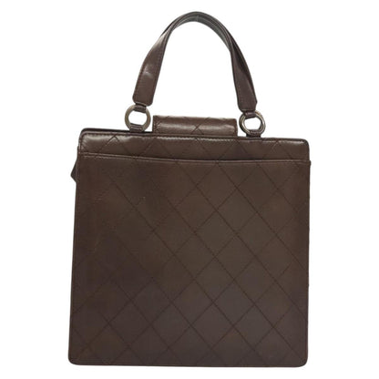 Chanel Coco Mark, Brown, Leather, handbag