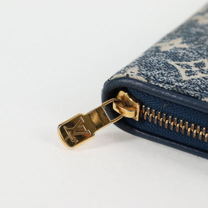 Louis Vuitton Zippy, Blue, Denim - Jeans, wallet