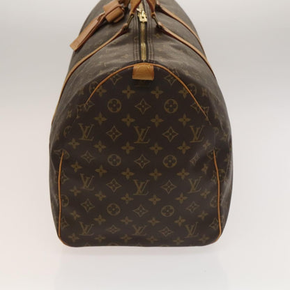 Louis Vuitton Keepall 55, Brown, Canvas, travel