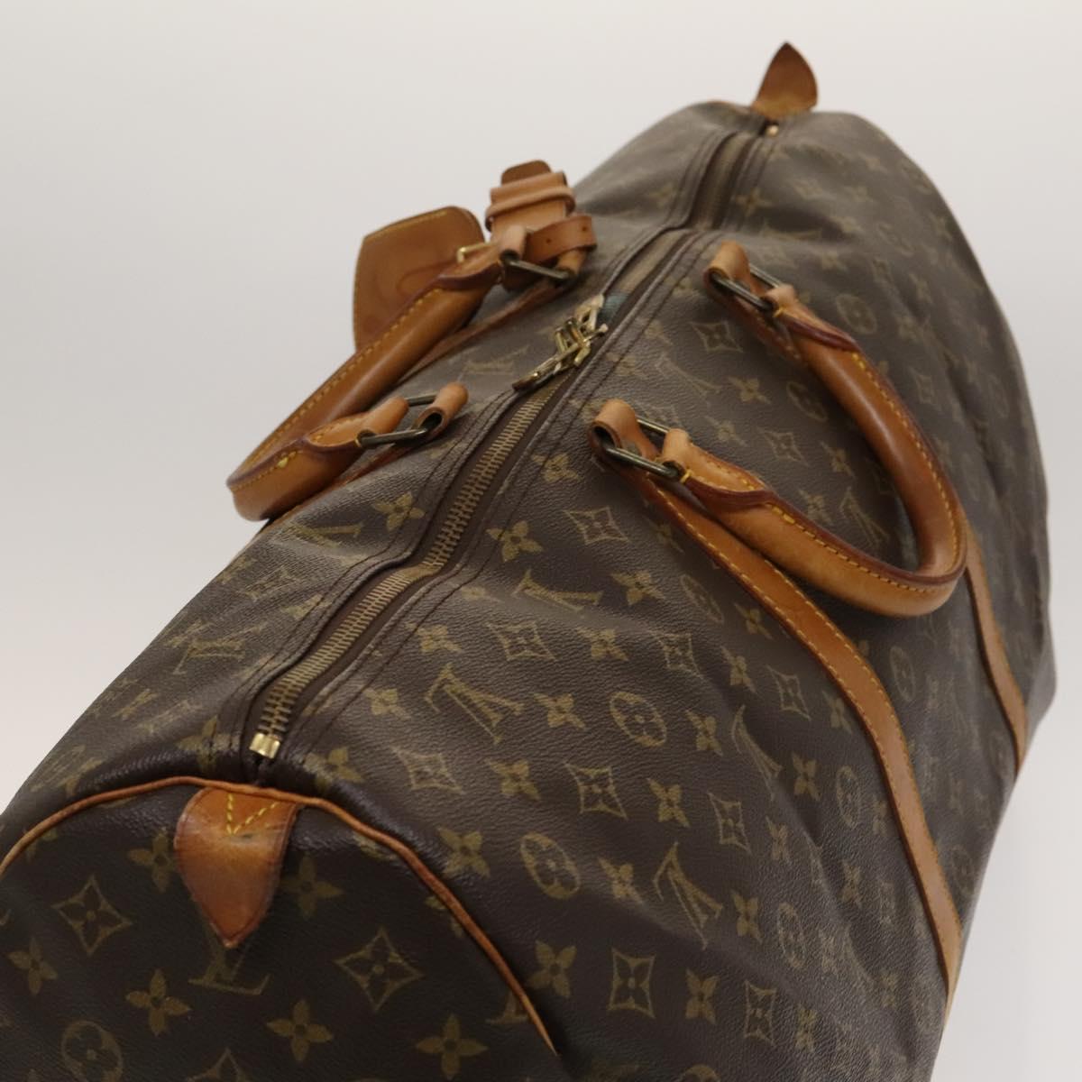 Louis Vuitton Keepall 60, Brown, Canvas, travel