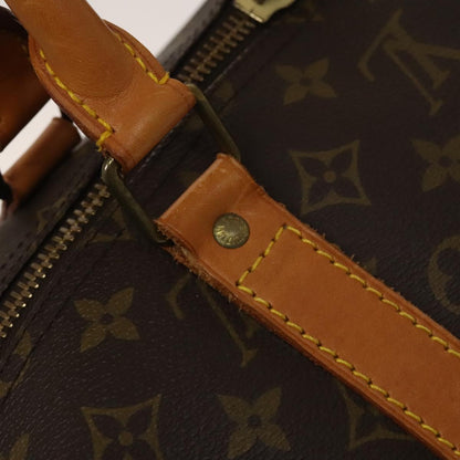 Louis Vuitton Keepall 55, Brown, Canvas, travel