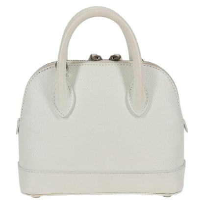 Balenciaga Ville Top Handle, White, Leather, handbag
