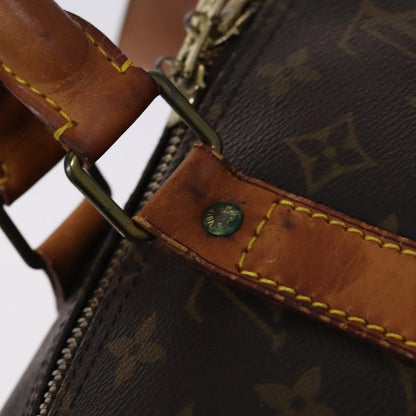 Louis Vuitton Keepall 55, Brown, Canvas, travel