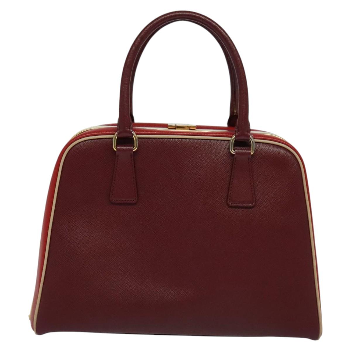 Prada Saffiano, Red, Leather, handbag