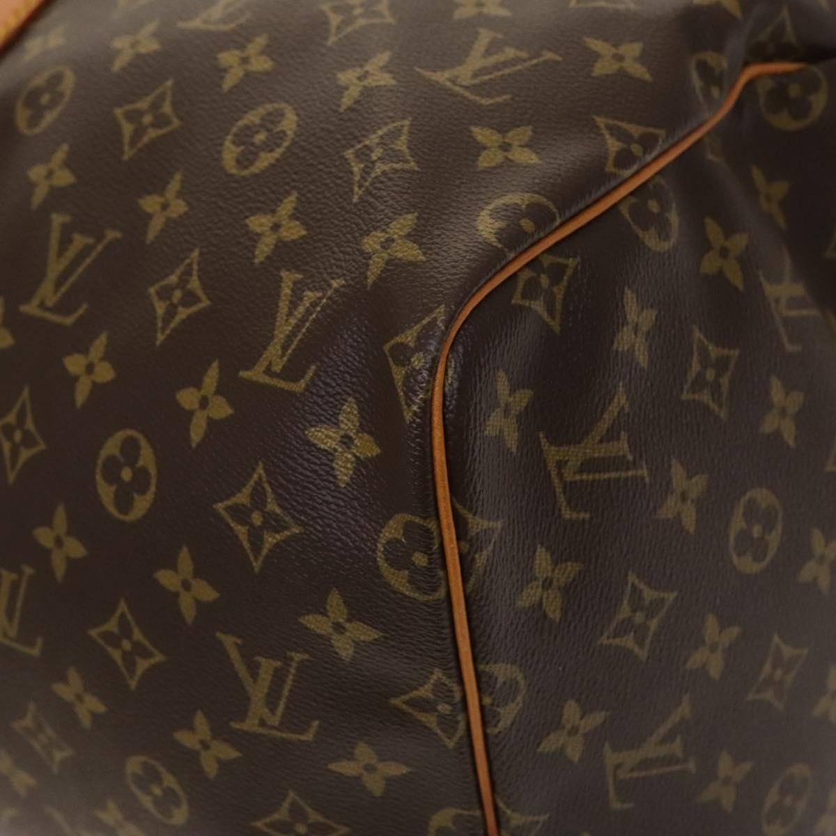 Louis Vuitton Keepall 55, Brown, Canvas, travel