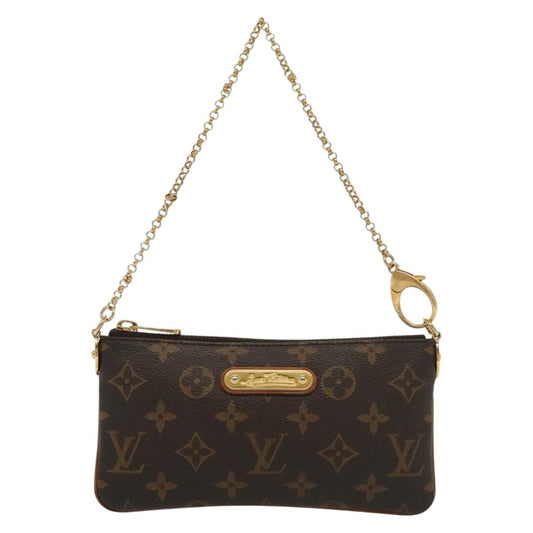 Louis Vuitton Milla, Brown, Canvas, clutch