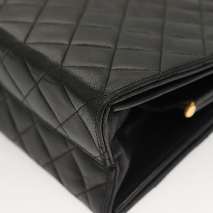 Chanel Vintage, Black, Leather, handbag