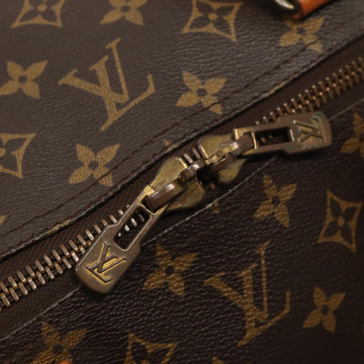Louis Vuitton Keepall 60, Brown, Canvas, travel