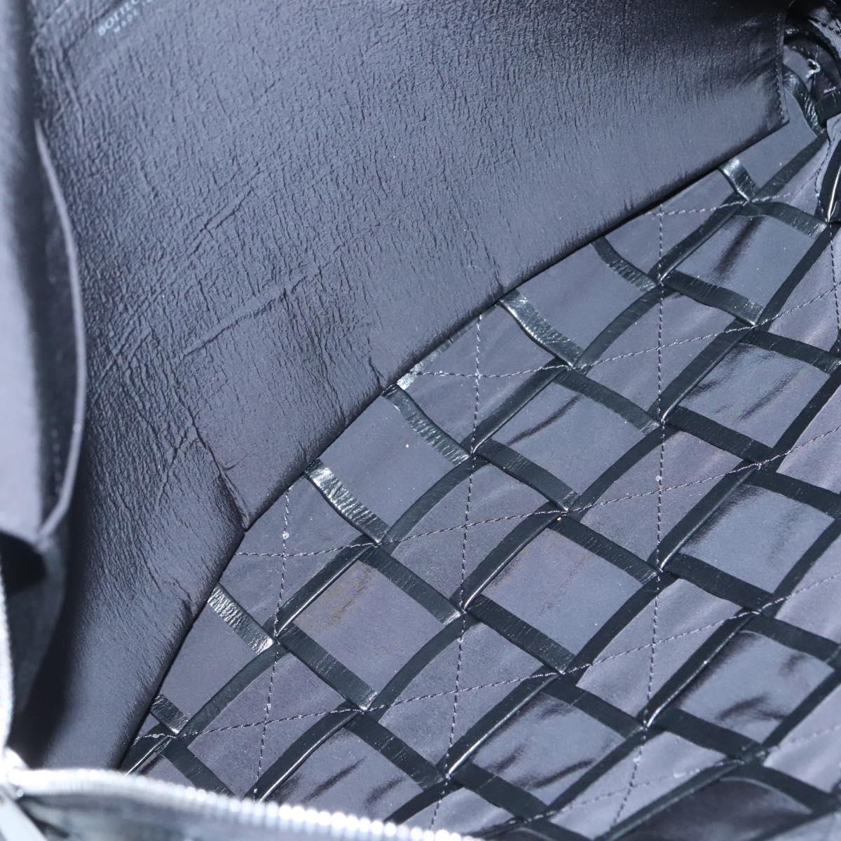 Bottega Veneta Intrecciato, Black, Leather, clutch