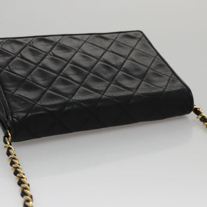 Chanel Full Flap, Black, Leather, shoulder