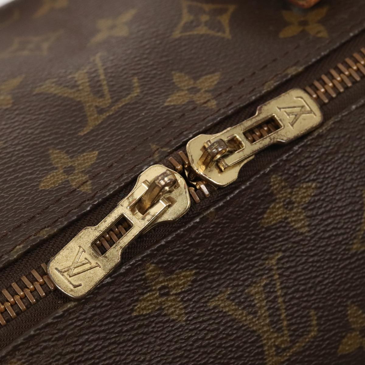 Louis Vuitton Keepall 60, Brown, Canvas, travel