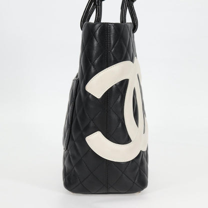 Chanel Cambon, Black, Leather, tote