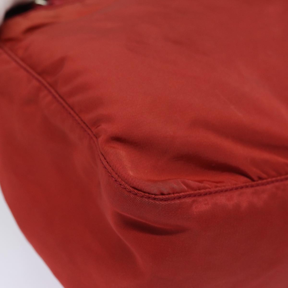 Prada Tessuto, Red, Canvas, shoulder