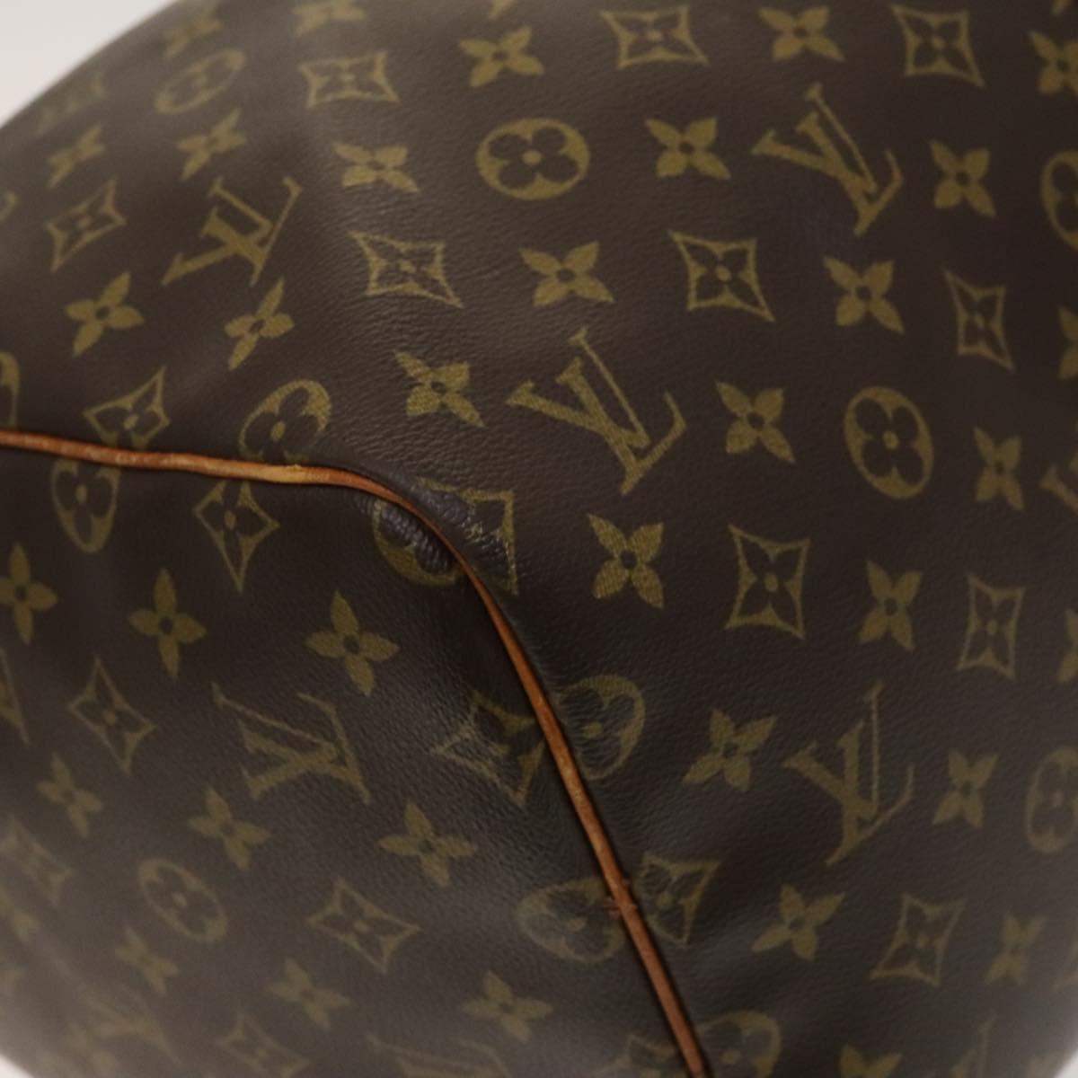 Louis Vuitton Keepall 55, Brown, Canvas, travel