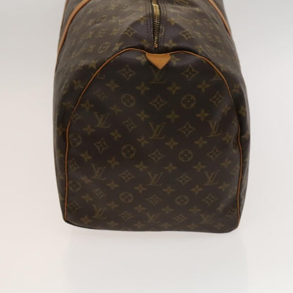 Louis Vuitton Keepall 60, Brown, Canvas, travel