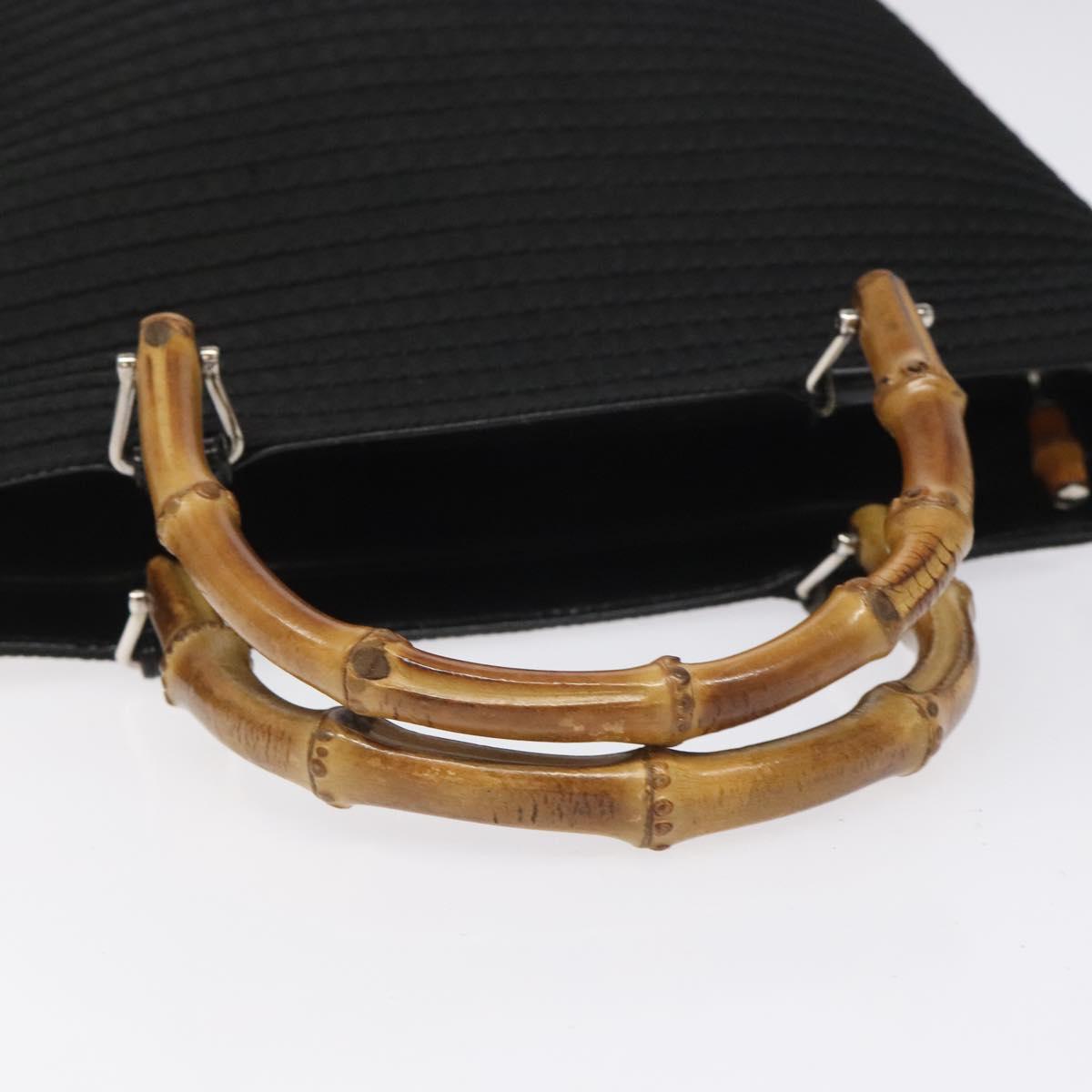 Gucci Bamboo, Black, Canvas, tote