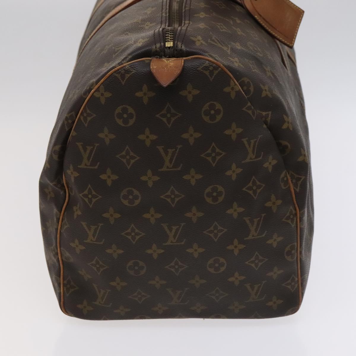 Louis Vuitton Keepall 55, Brown, Canvas, travel