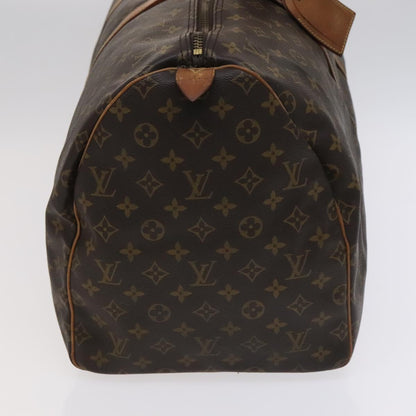Louis Vuitton Keepall 55, Brown, Canvas, travel