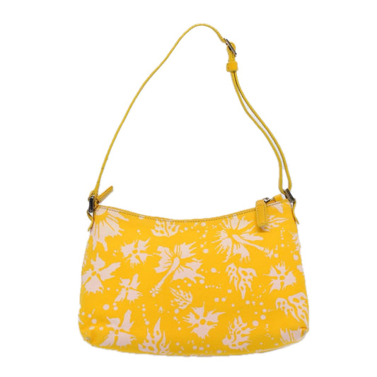 Christian Dior DIOR Surf Canvas, YELLOW, CANVAS, Shoulder bag