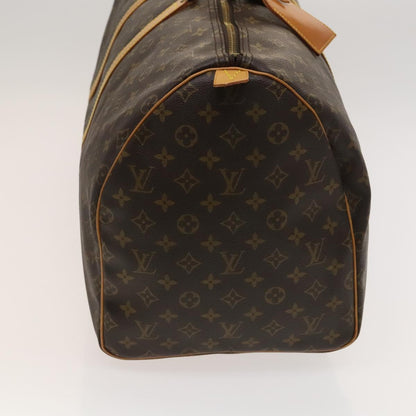 Louis Vuitton Keepall 55, Brown, Canvas, travel