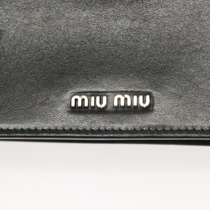 Miu Miu, Black, Leather, shoulder