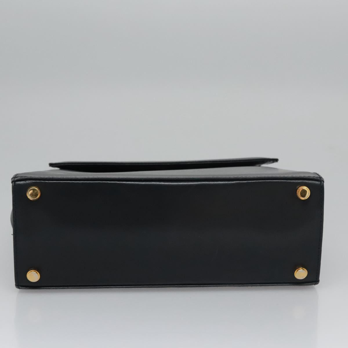 Salvatore Ferragamo Gancini, Black, Leather, handbag