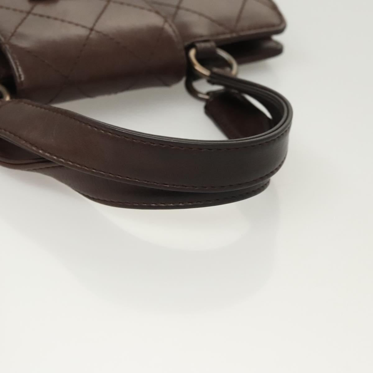 Chanel Coco Mark, Brown, Leather, handbag