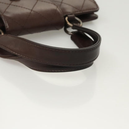 Chanel Coco Mark, Brown, Leather, handbag