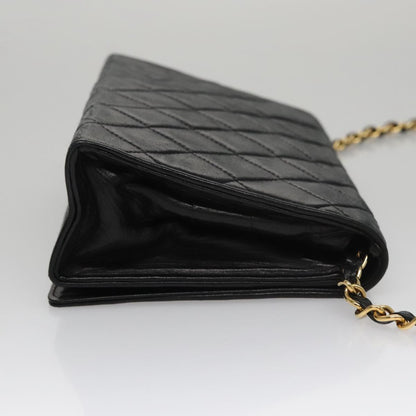 Chanel Full Flap, Black, Leather, shoulder