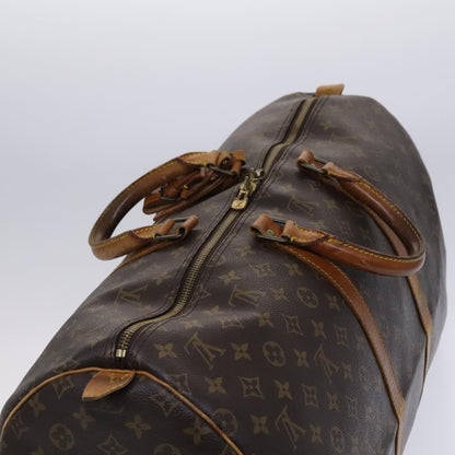 Louis Vuitton Keepall 55, Brown, Canvas, travel