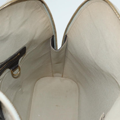 Louis Vuitton Alma long, Grey, Canvas, handbag