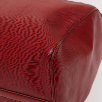 Louis Vuitton Keepall 50, Red, Leather, travel
