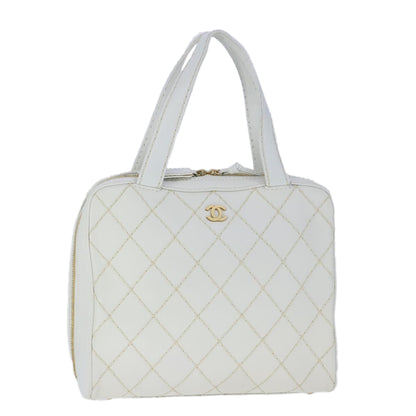 Chanel Wild stitch, White, Leather, handbag