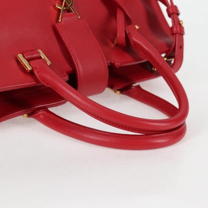 Saint Laurent Chyc, Red, Leather, handbag