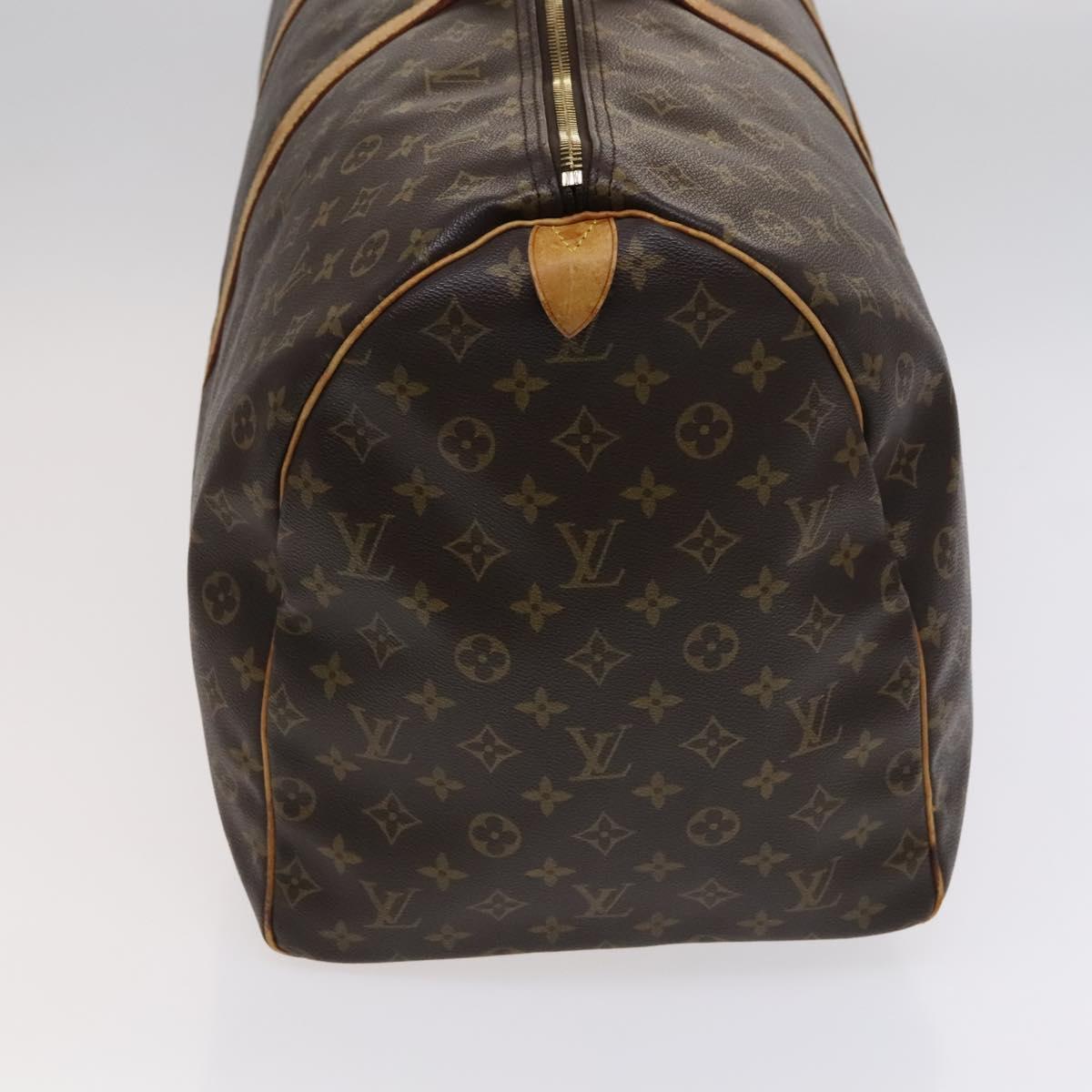 Louis Vuitton Keepall 60, Brown, Canvas, travel