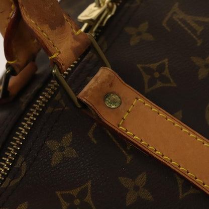 Louis Vuitton Keepall 55, Brown, Canvas, travel