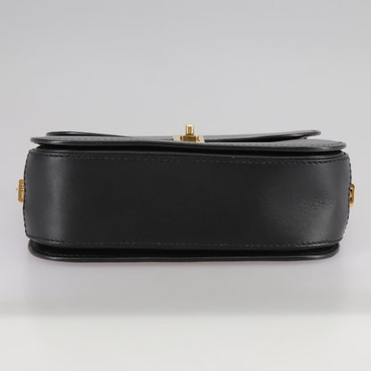 Valentino Garavani, Black, Leather, shoulder