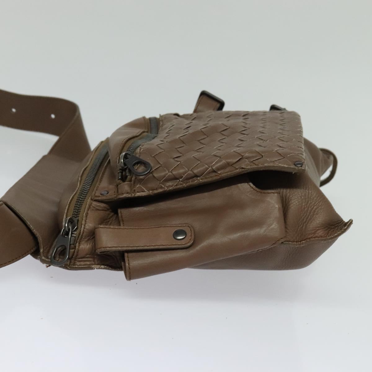 Bottega Veneta Intrecciato, Brown, Leather, shoulder