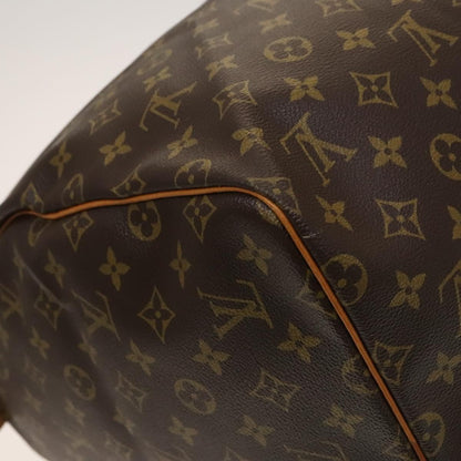 Louis Vuitton Keepall 55, Brown, Canvas, travel