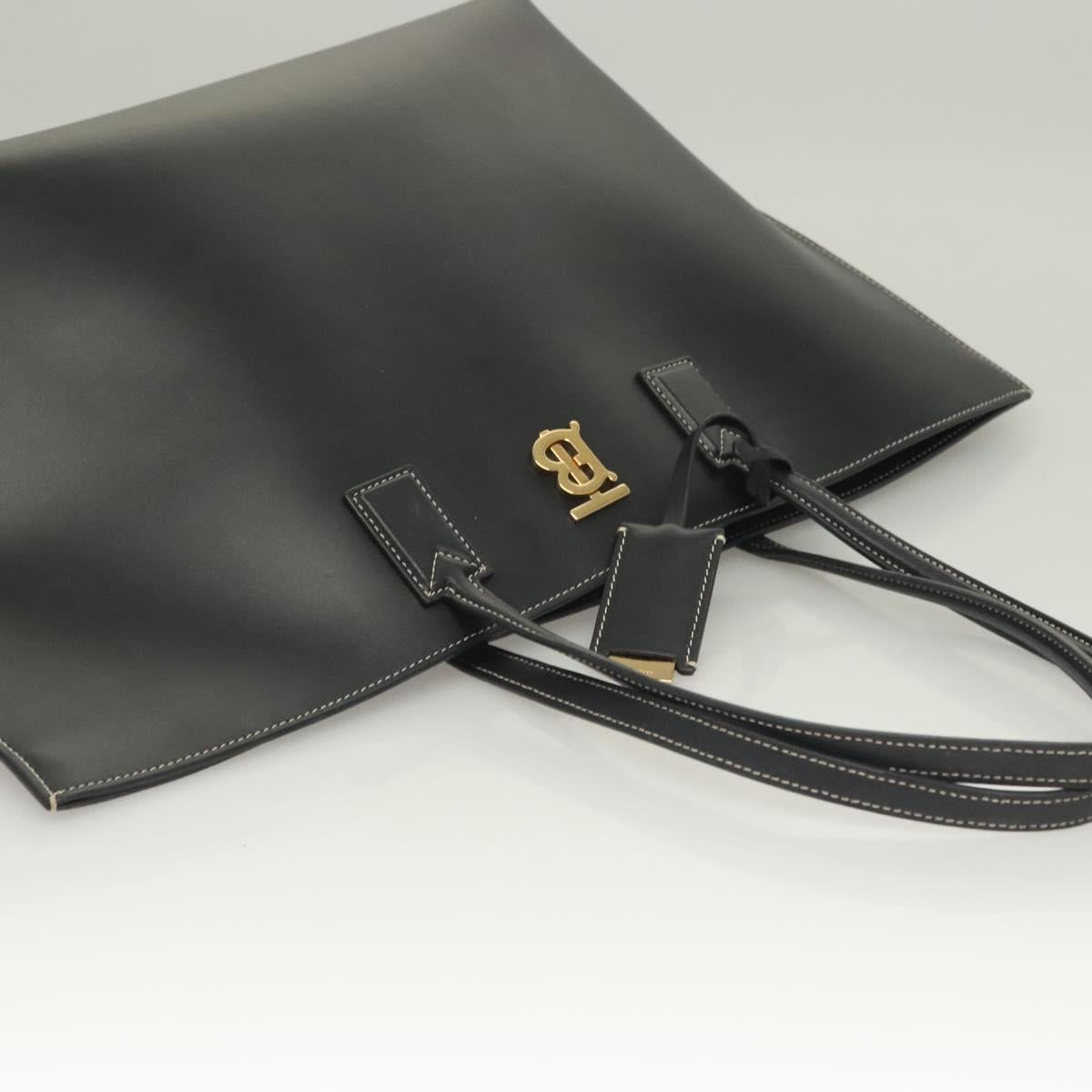 Burberry TB, Black, Leather, tote